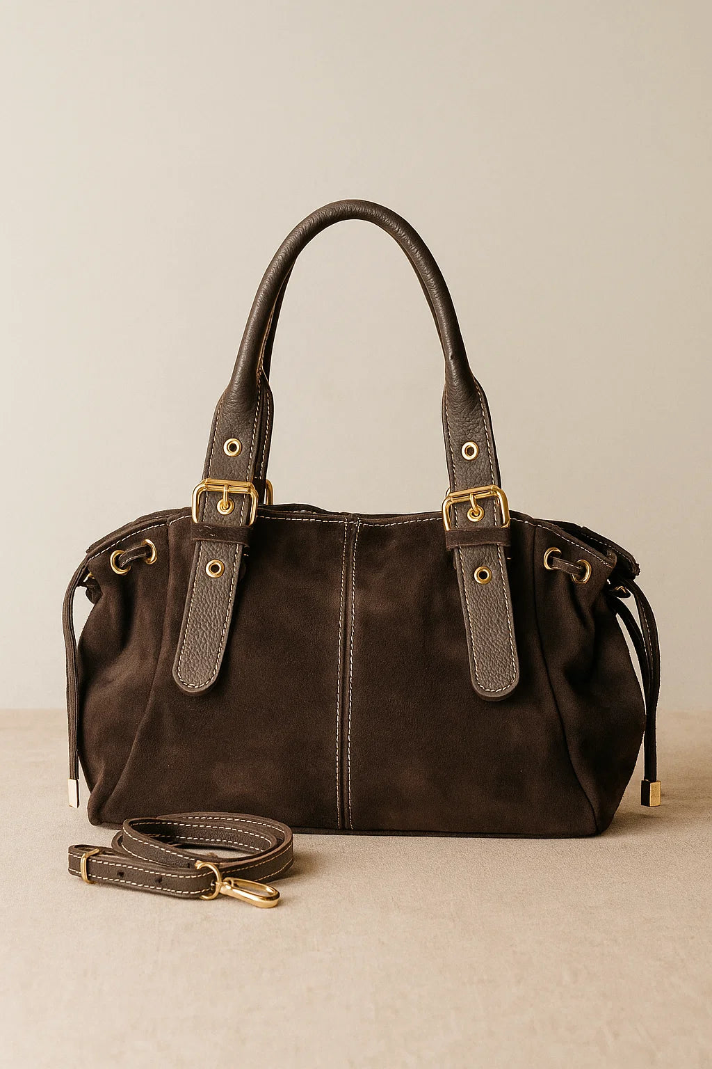 Sac Cuir Double Zip