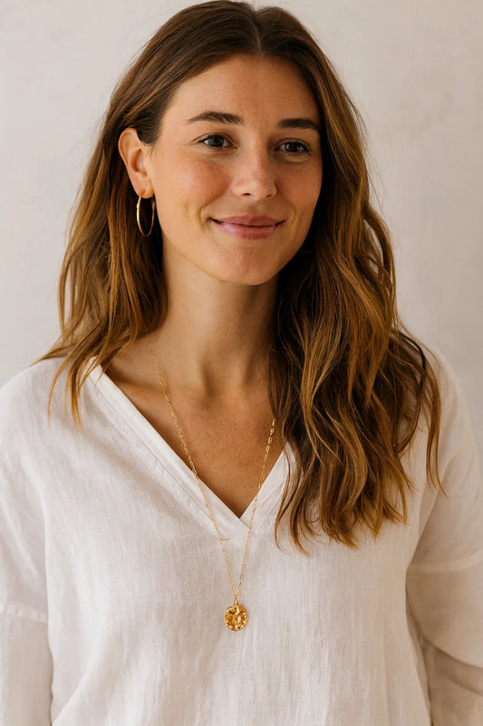 Sautoir Médaillon Doré