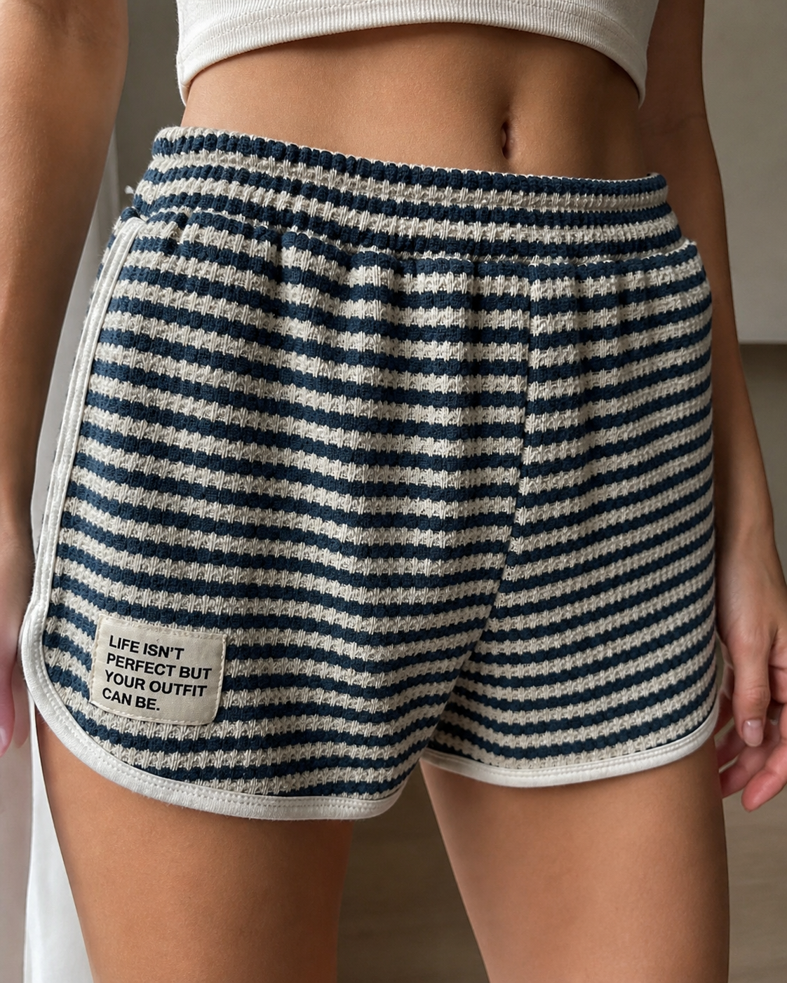 Short Rayé Coton