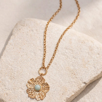 Sautoir pierre naturelle