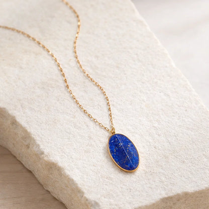 Sautoir Pierre Ovale