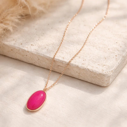 Sautoir Pierre Ovale