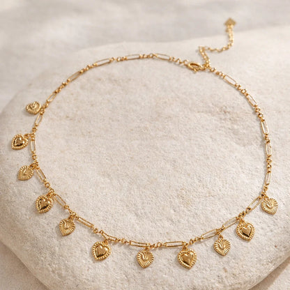 Collier cœurs délicats