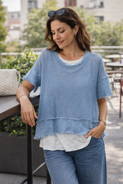 T-shirt Bohème Texturé