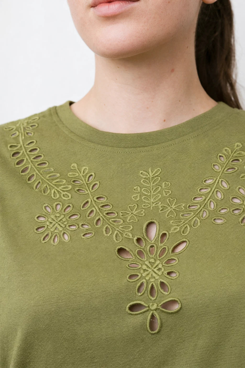 Tee-shirt Broderie Ajourée
