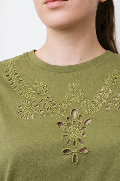 Tee-shirt Broderie Ajourée
