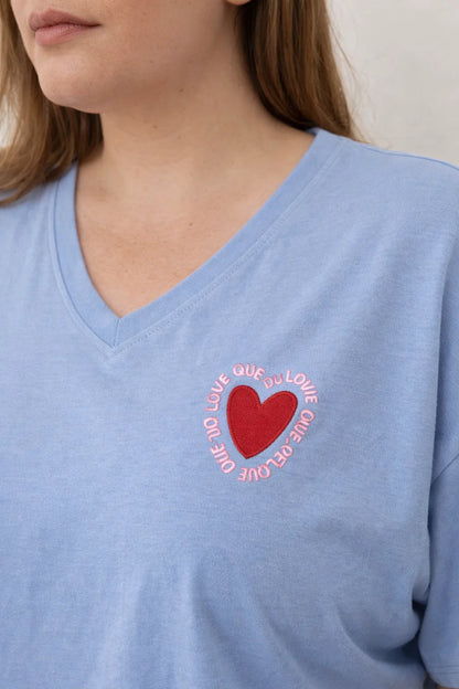 Tee-shirt Imprimé Coeur