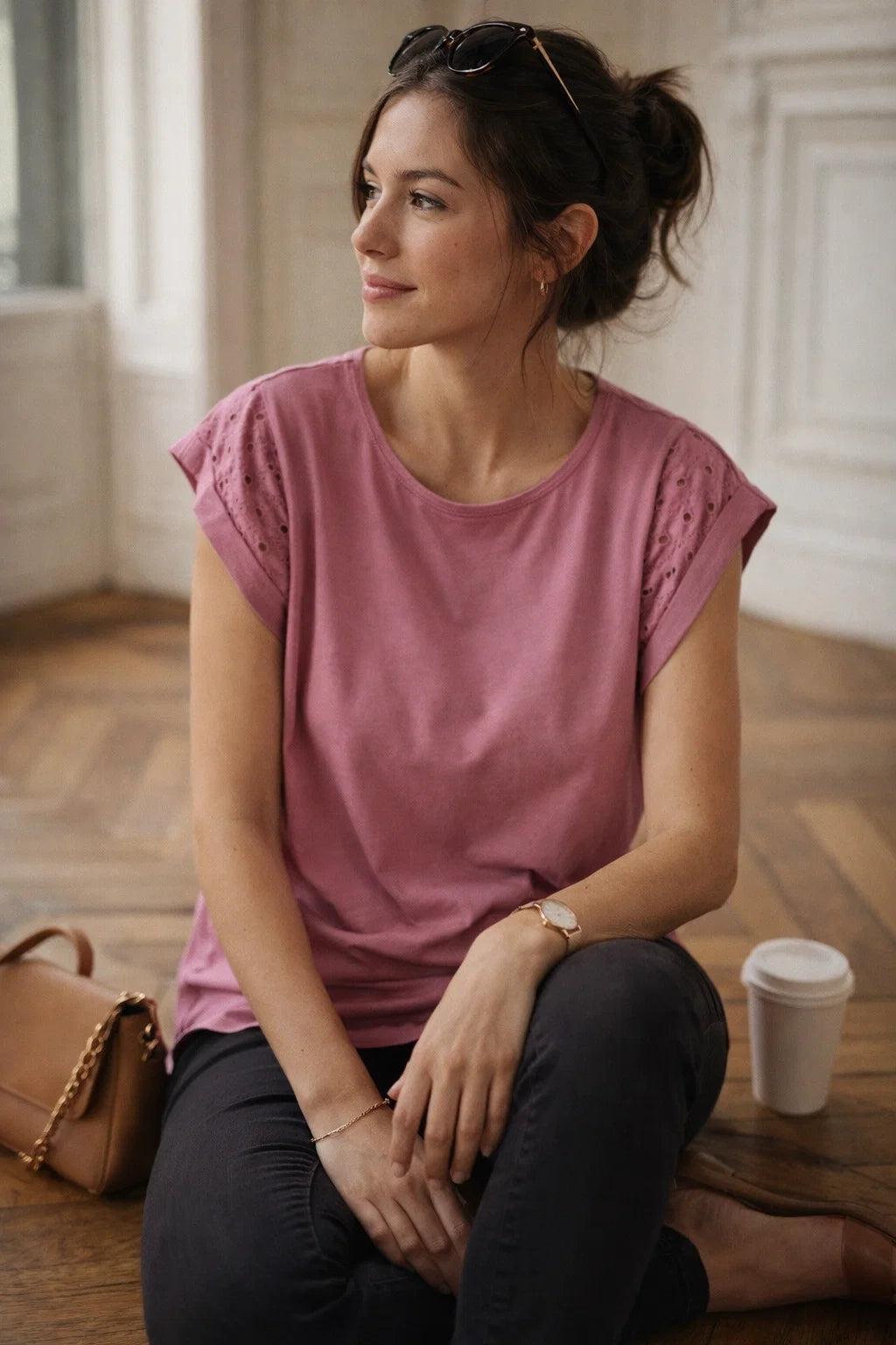 Tee-shirt Manches Volantées