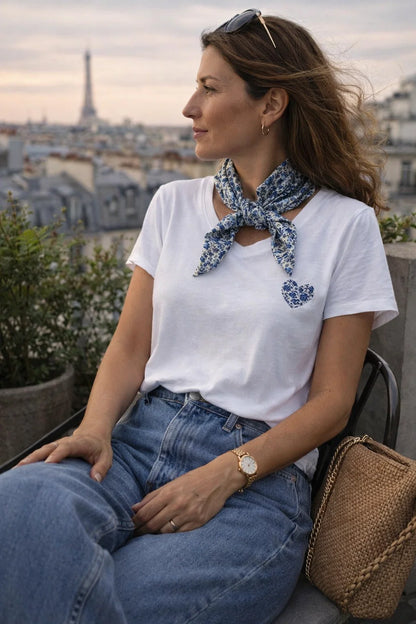 Tee-shirt Foulard Coeur
