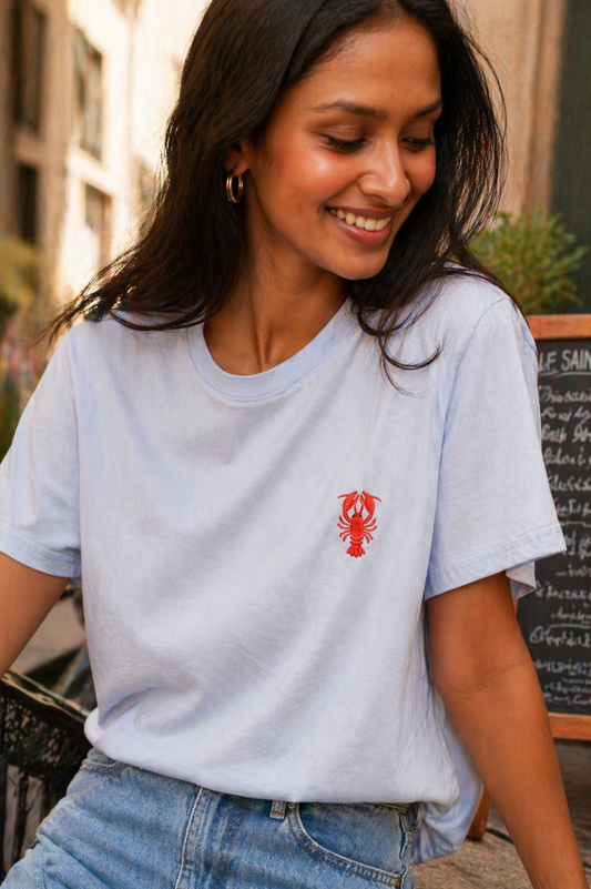 Tee-shirt Écrevisse Brodé