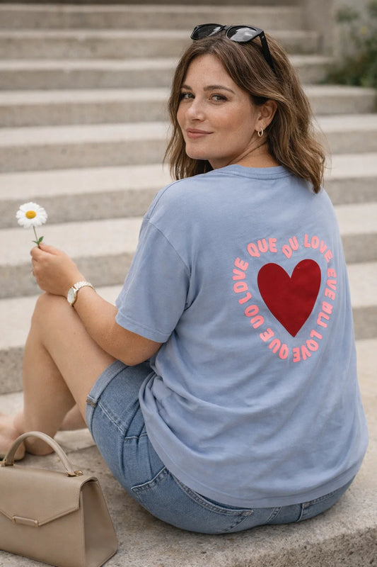 Tee-shirt Imprimé Coeur