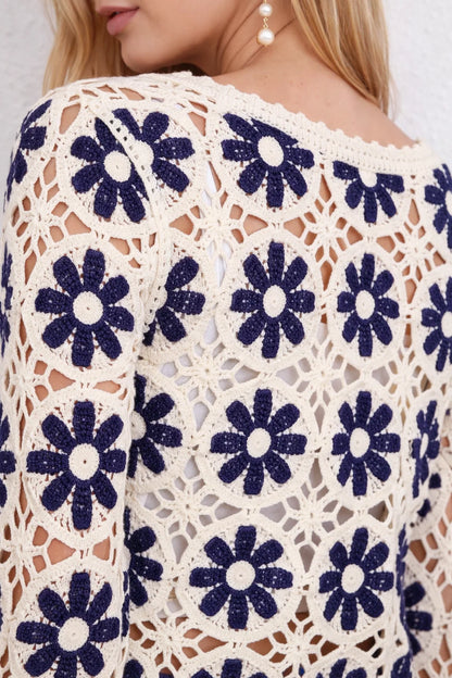 Top Crochet Fleurs