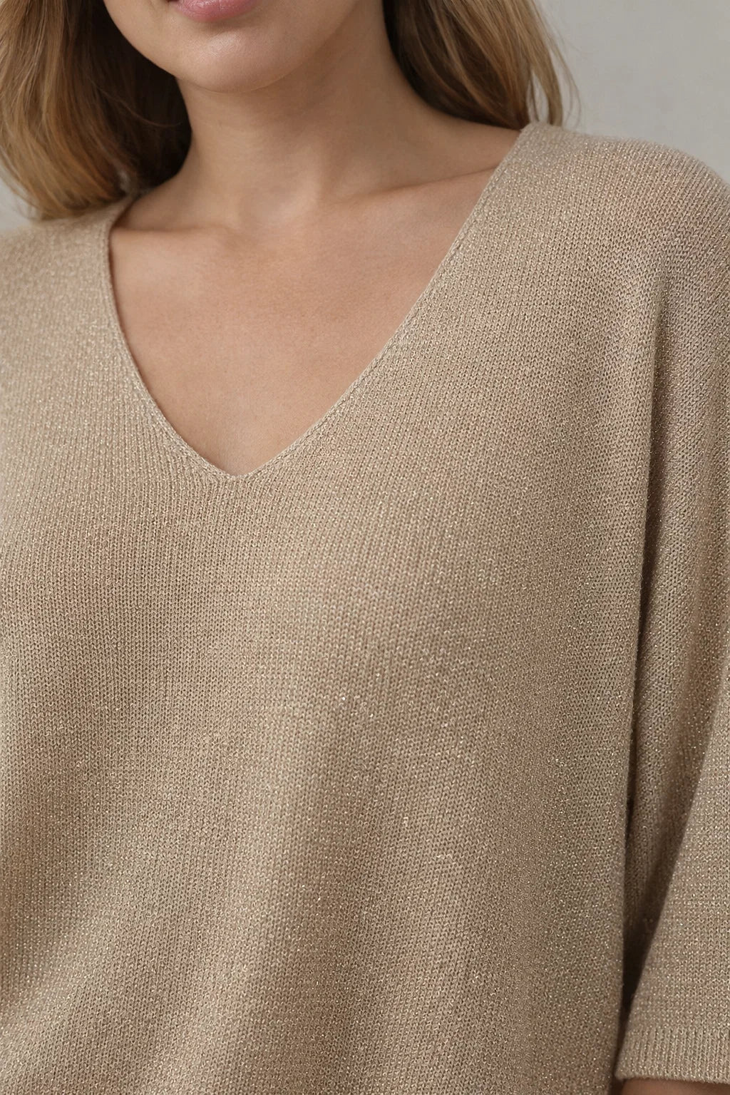 Top Maille Brillante
