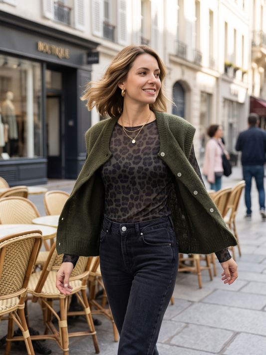 Top Maëlle - Imprimé Léopard