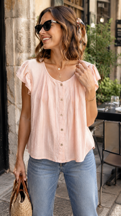 Top Coton Coloré