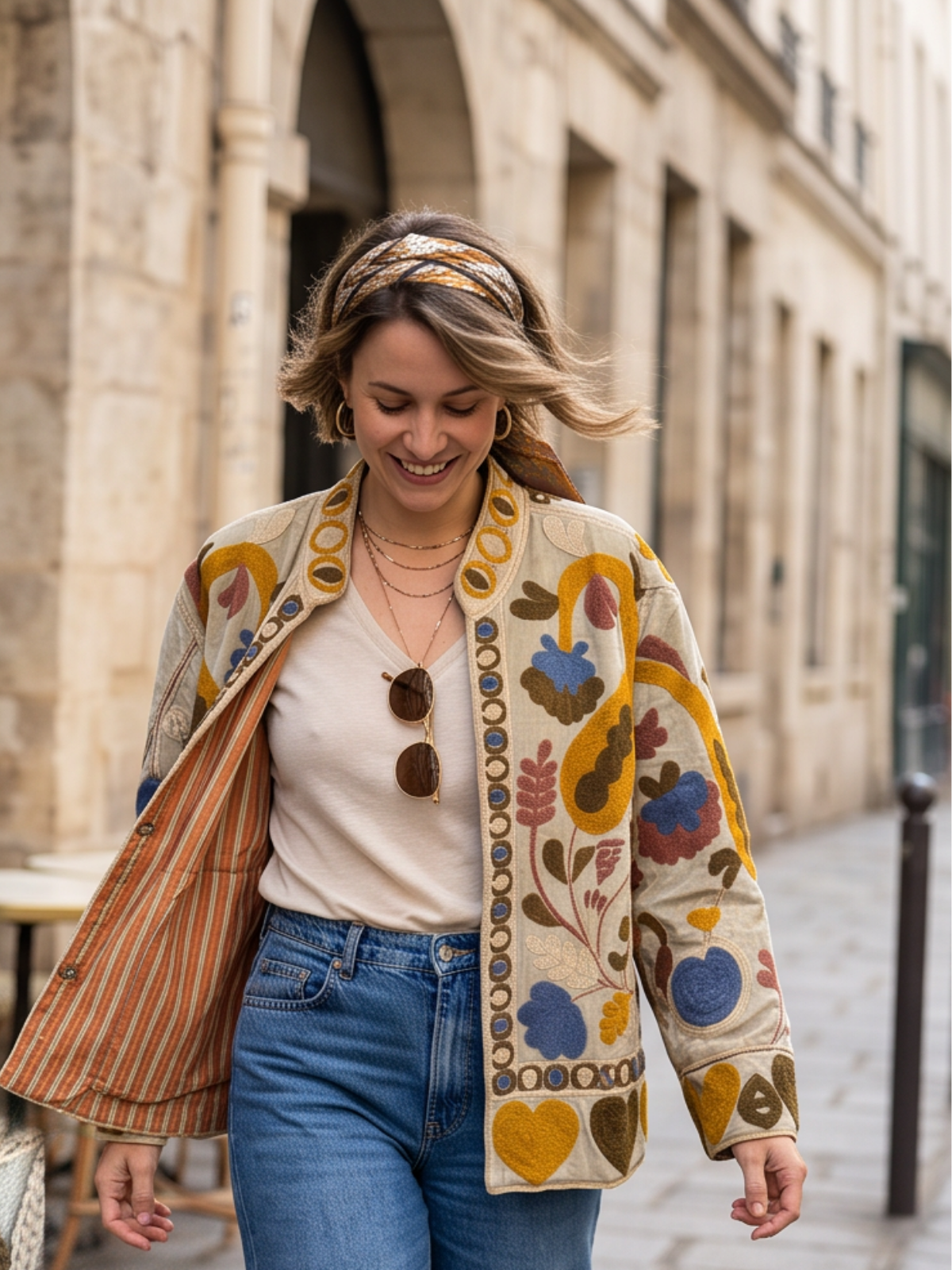 Veste Suzanna - Velours Brodé