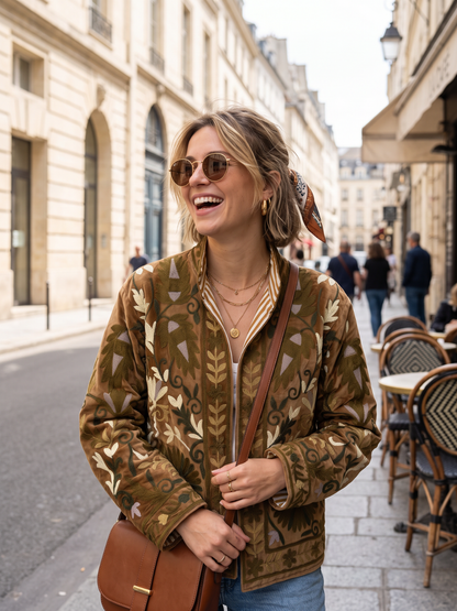 Veste Suzanna - Velours Brodé