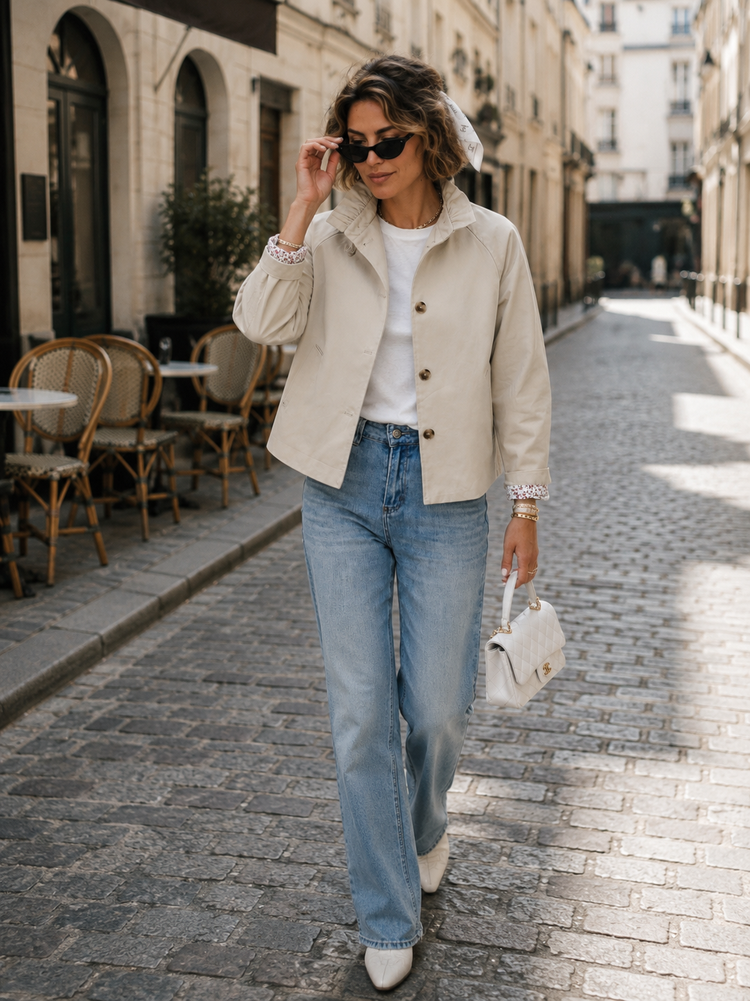Veste Doublure Fleurie