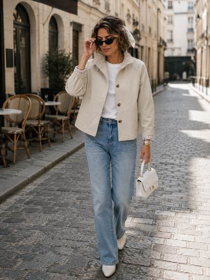 Veste Doublure Fleurie