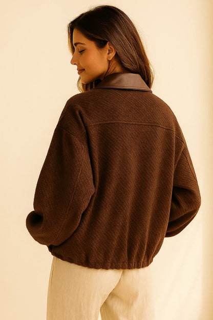 Veste Chocolat Zippée
