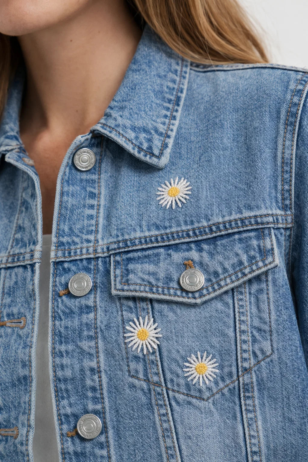 Veste Denim Printemps