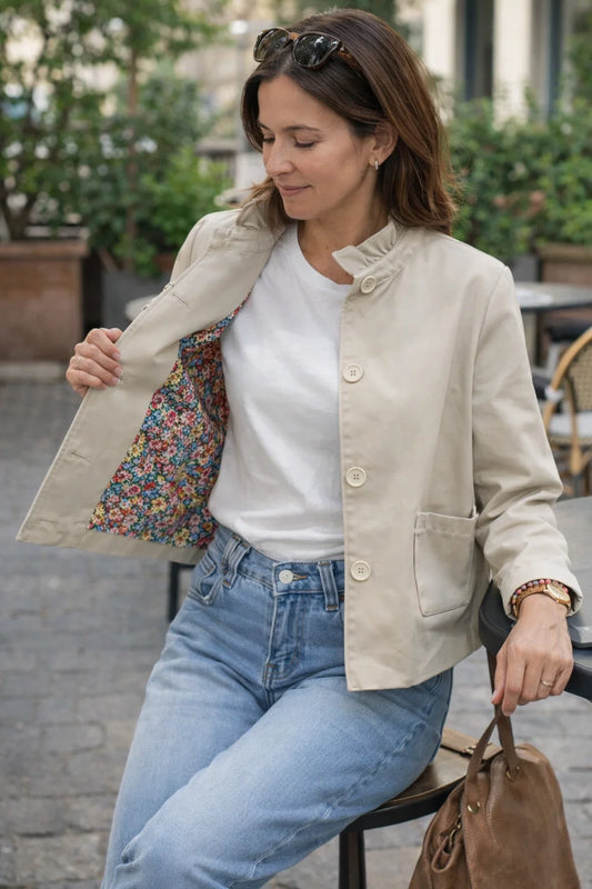 Veste Chic Fleurie