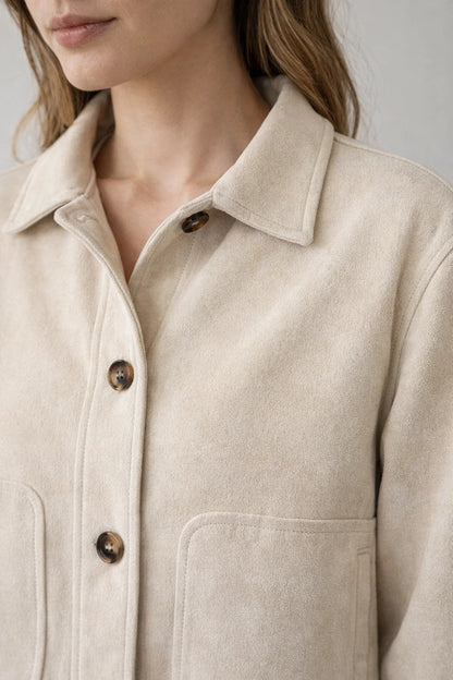 Veste Beige effet Daim