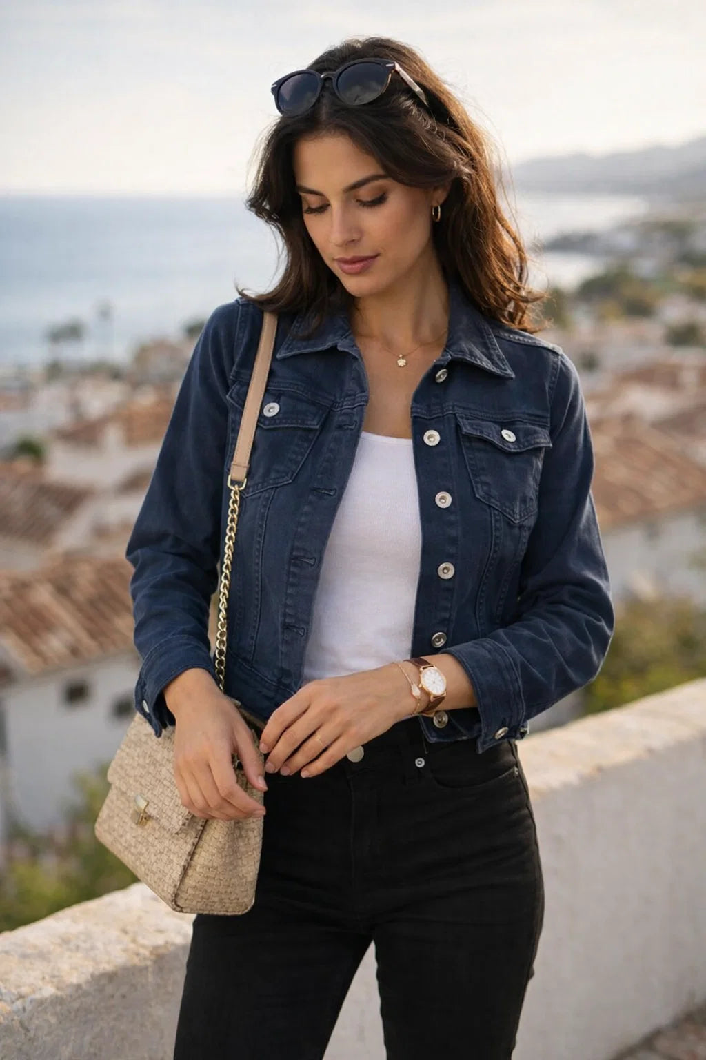 Veste Jean Colorée