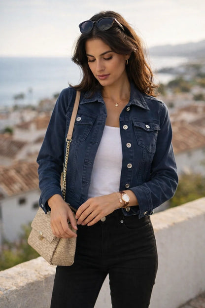 Veste Jean Colorée