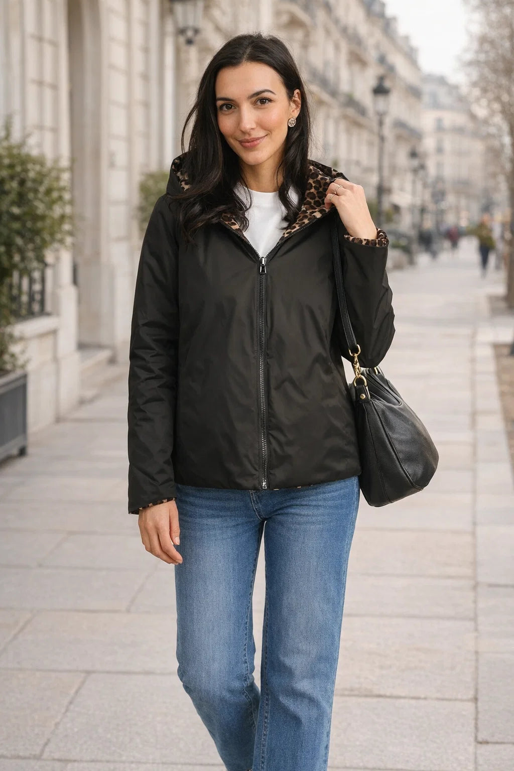 Imperméable Réversible Léopard