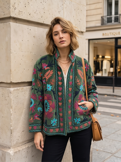 Veste Suzanne - Brodée Coton Bohème