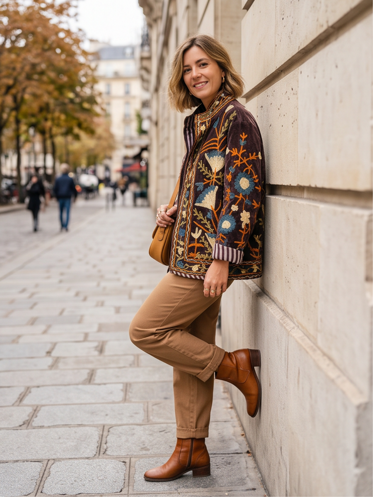 Veste Suzanne - Brodée Coton Bohème