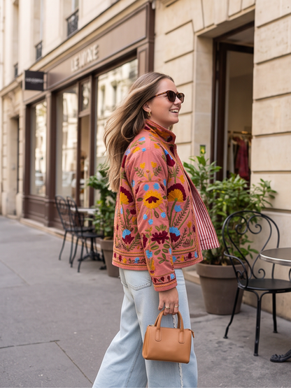 Veste Suzanna - Velours Brodé