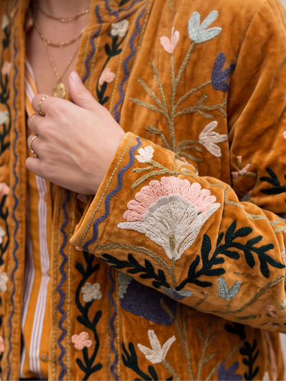 Veste Suzanne - Brodée Coton Bohème