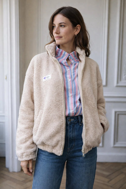 Veste Teddy Beige