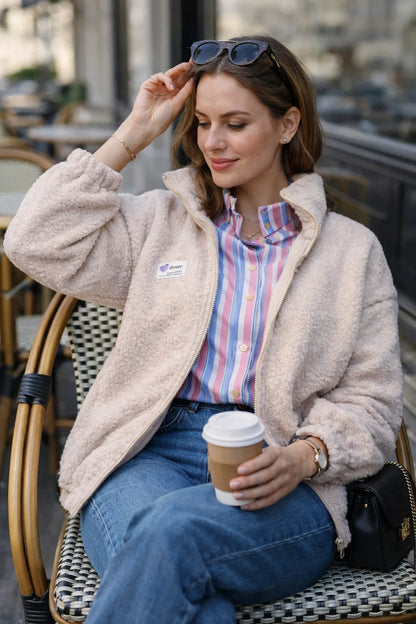 Veste Teddy Beige