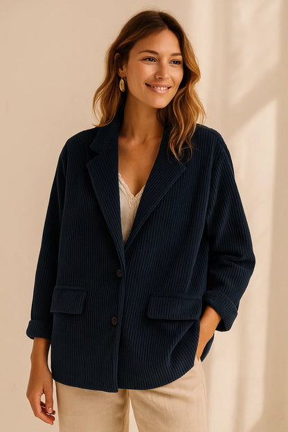 Veste Blazer Velours Côtelé