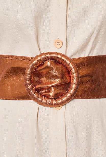 Ceinture en Cuir Unie