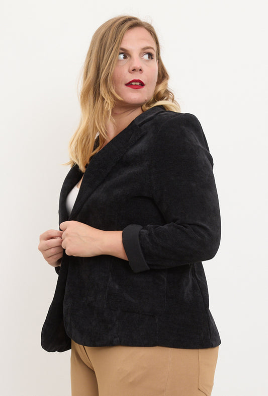 Veste Katell velours grande taille